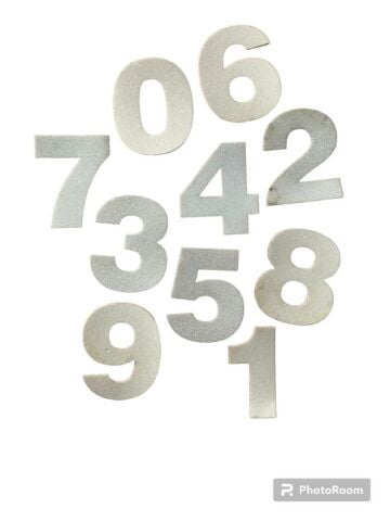 Kiddyworld Simli Eva Yapışkanlı Rakam  0 - 9 Set – Beyaz (Rakam Boyutu 7 Cm)