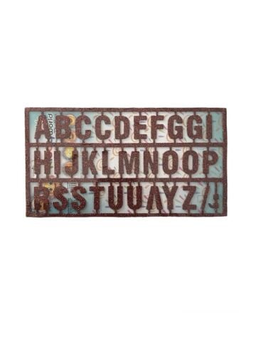 Kiddyworld Simli Eva A-Z Harf Kartelası (Harf Boyutu 2.5 Cm)