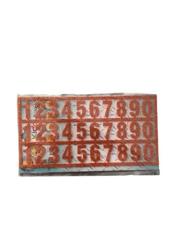 Kiddyworld Simli Eva 1-10 Rakam Kartelası 3 Set (Rakam Boyutu 2.5 Cm)
