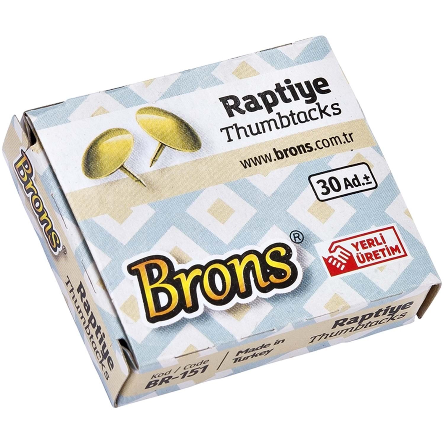 Brons 30'Lu 1 Paket Raptiye Br-151