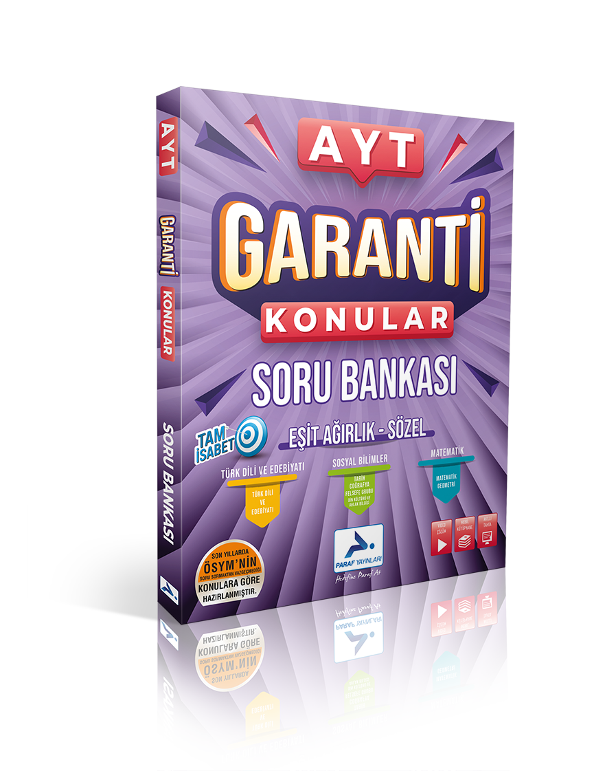 Paraf AYT  Eşit Ağırlık Sözel Garanti Konular Soru Bankası