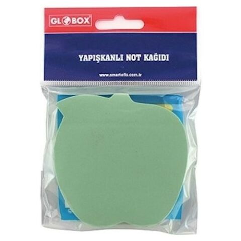Globox Şekilli Yapışkanlı Post-İt Pastel Renk 100 Yaprak