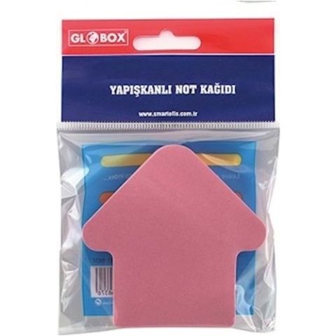 Globox Şekilli Yapışkanlı Post-İt Pastel Renk 100 Yaprak