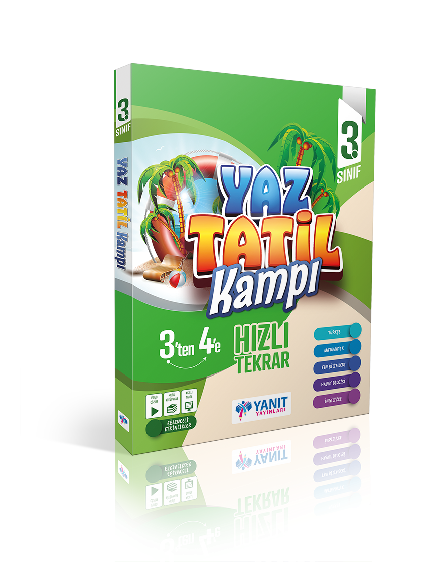 Yanıt 3.Sınıf Yaz Tatil Kamp Kitabı – 3’ ten 4’ e Hızlı Tekrar