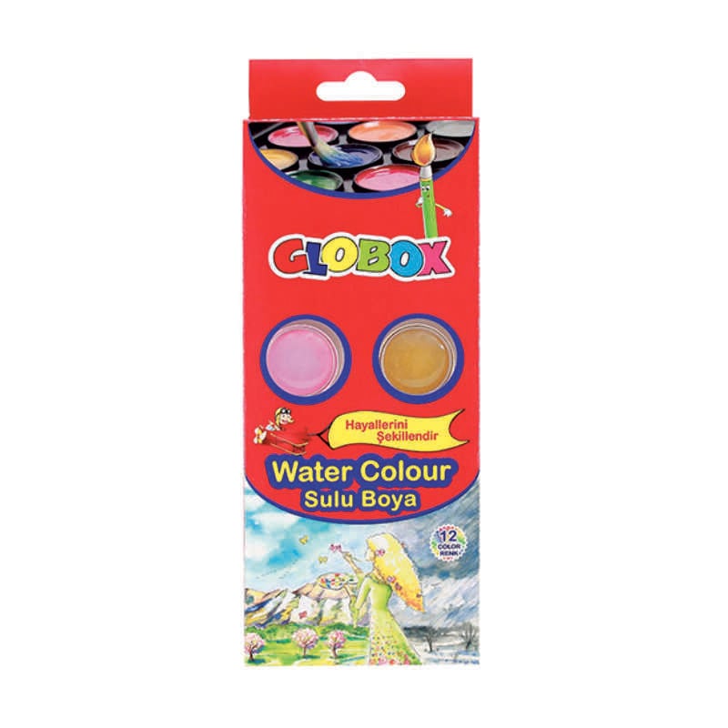 Globox 6885 Sulu Boya 12 Renk – 12 Lİ Paket