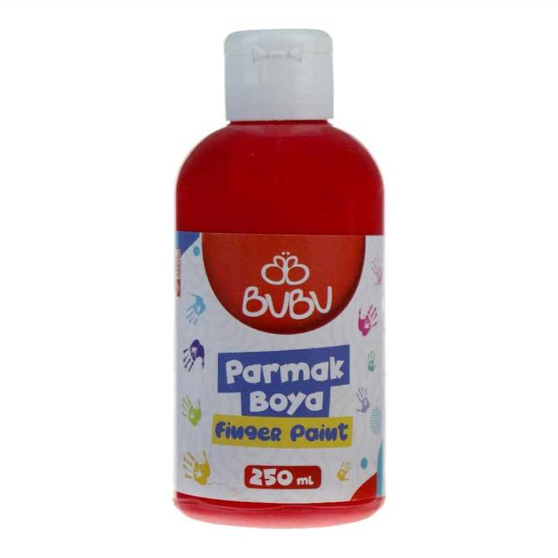 Bu-Bu Parmak Boya 250 Gr. - Kırmızı