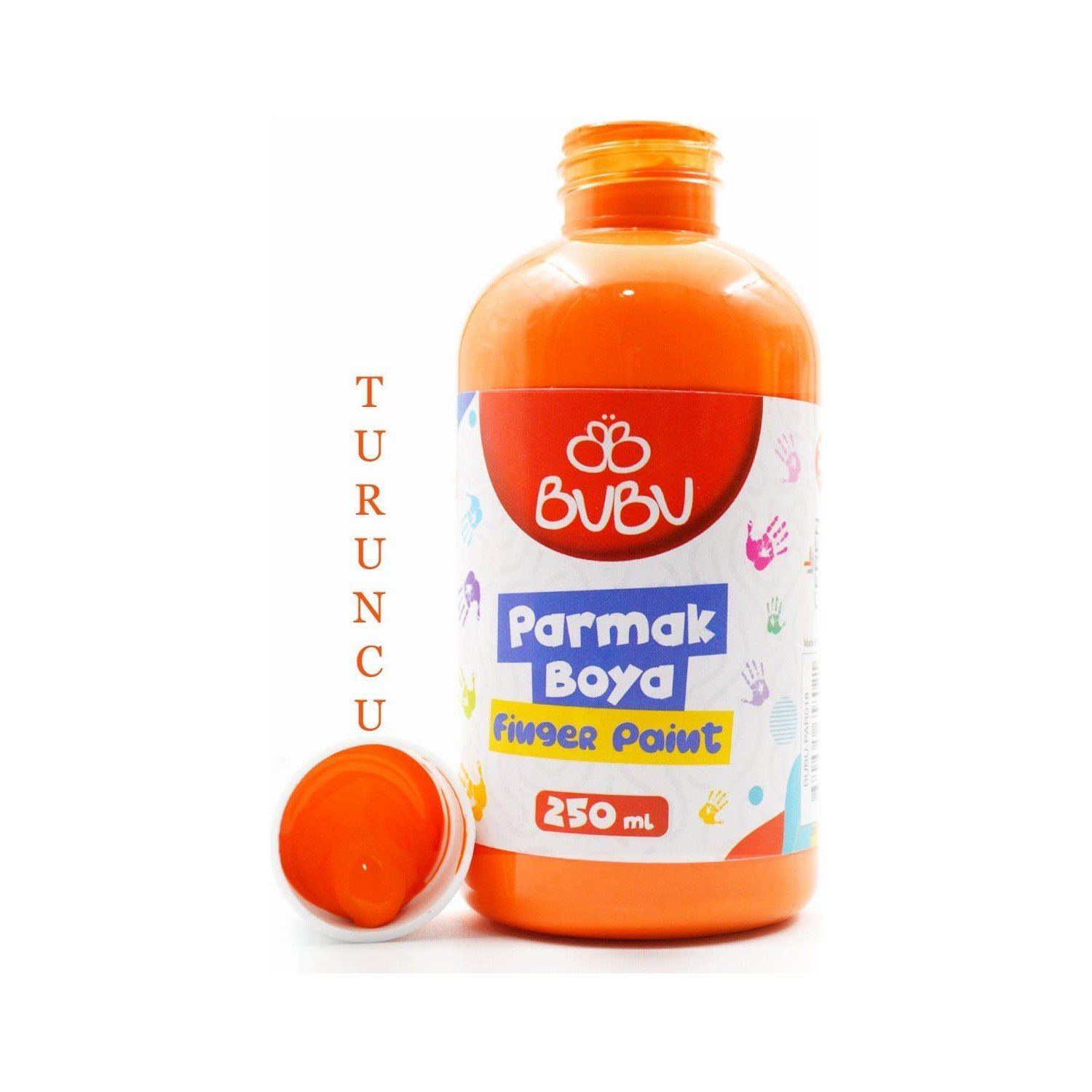 Bu-Bu Parmak Boya 250 Gr. - Turuncu