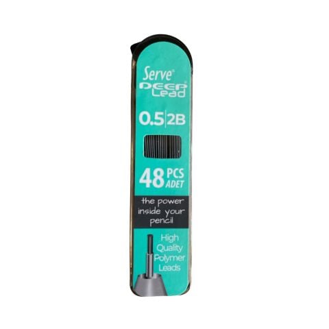 Serve Deep 0.5 Mm 2B Siyah Kalem Ucu 48 li Renkli Gövde – Su Yeşili