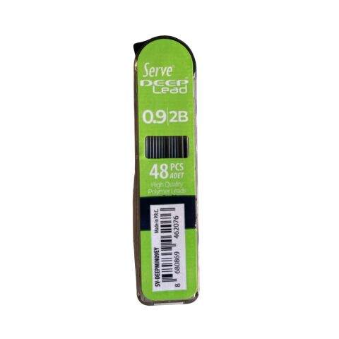 Serve Deep 0.9 Mm 2B Siyah Kalem Ucu 48 li Renkli Gövde – Yeşil