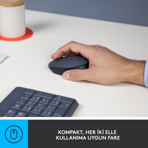 Logitech MK235 USB Kablosuz Türkçe Klavye Mouse Seti