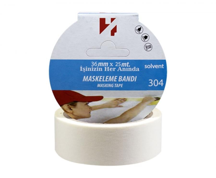 Herbant Kauçuk Maskeleme Bandı 36mm X 25m