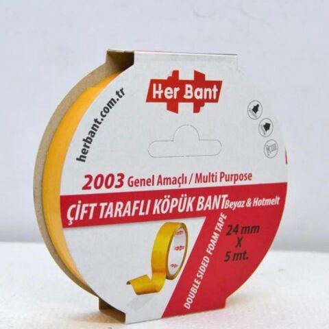 Herbant PE Hotmelt Köpük Bant 24mmx5mt