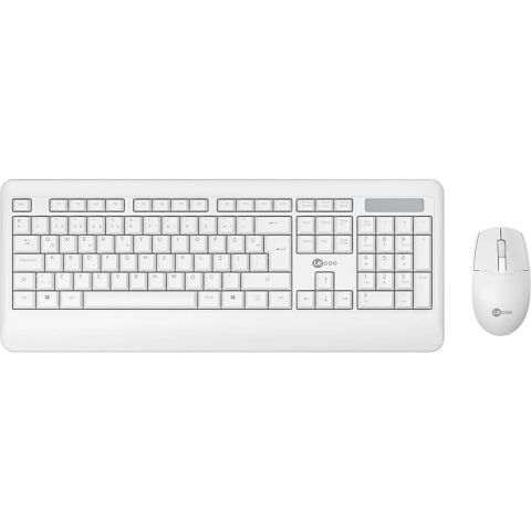 Lenovo Lecoo KW202 Kablosuz Türkçe Q Klavye & Mouse Set - Beyaz