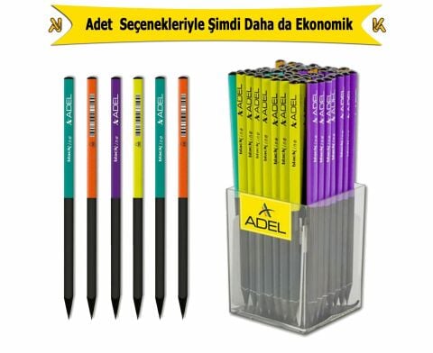 Adel Deep Üçgen Kurşun Kalem Siyah