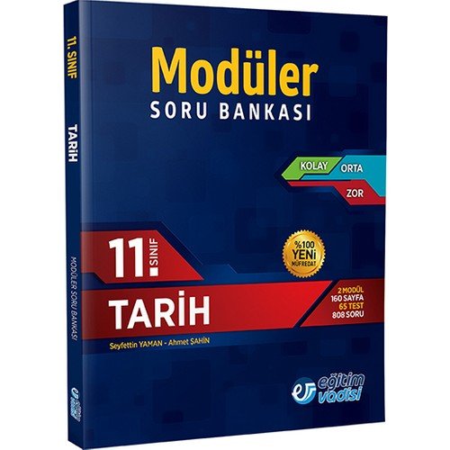 Eğitim Vadisi Yayınları 11.Sınıf Tarih Modüler Soru Bankası