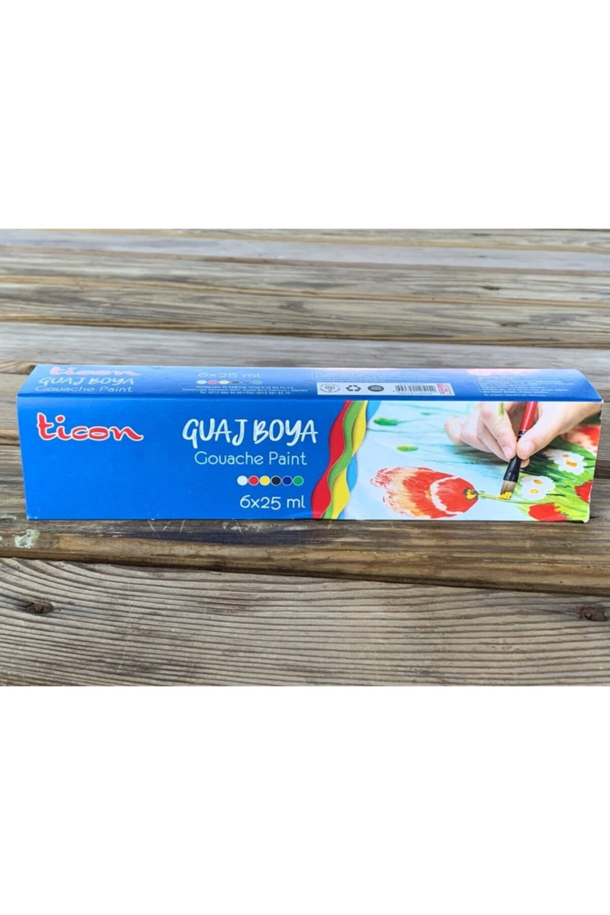 TİCON GUAJ BOYA 25MLX6 RENK