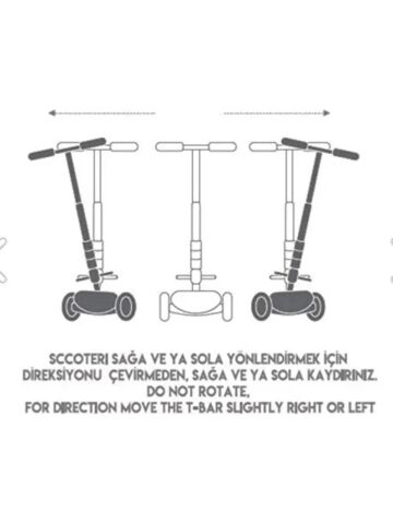 Cool Wheels Twist Led Işıklı 3 Tekerlekli Scooter Pembe