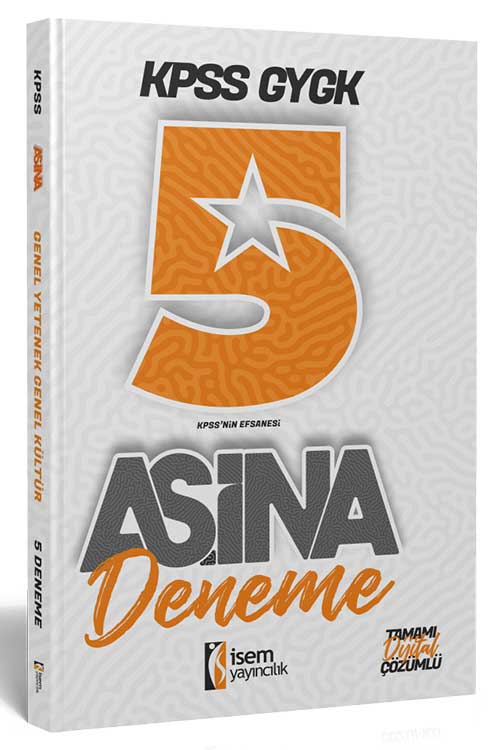 İsem 2024 KPSS GYGK AŞİNA 5 DENEME