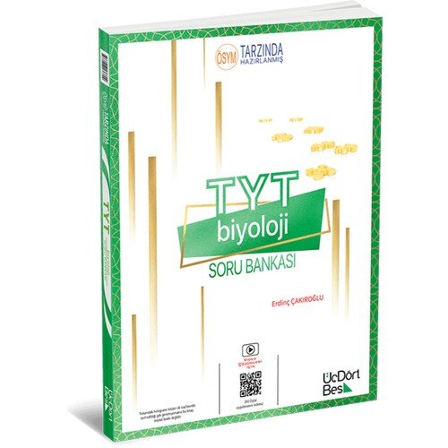 ÜçDörtBeş Yayınları TYT Biyoloji Soru Bankası