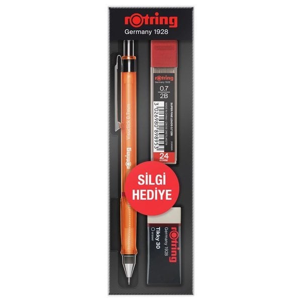 Rotring Visuclick Versatil Kalem Seti 0.7 Mm - Turuncu