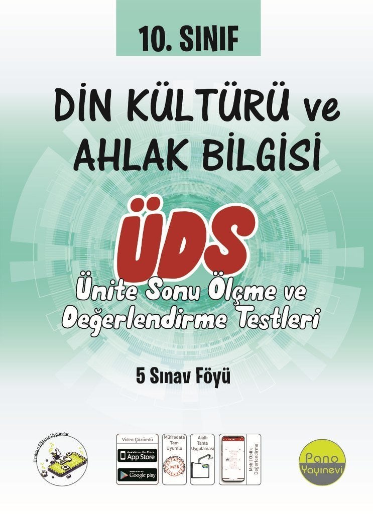 Pano 10. Sınıf Dkab Ünite Değerlendirme Sınavı (5 Sınav)