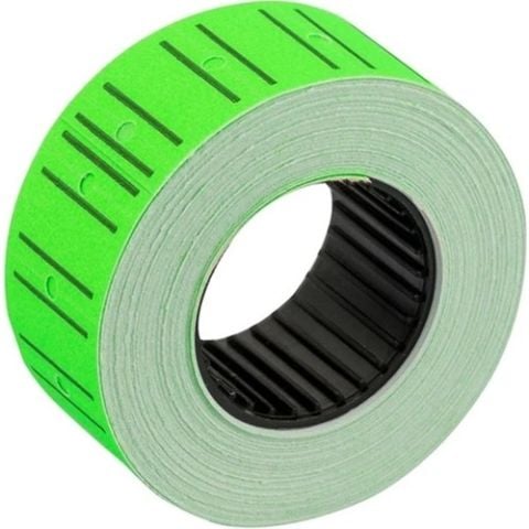 Tanex Fiyat Etiketi 12x21mm Çizgili Neon Yeşil 6 Lı