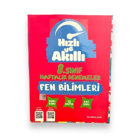 Tammat Hızlı Ve Akıllı 8. Sınıf Haftalık Deneme Fen Bilimleri Kitap