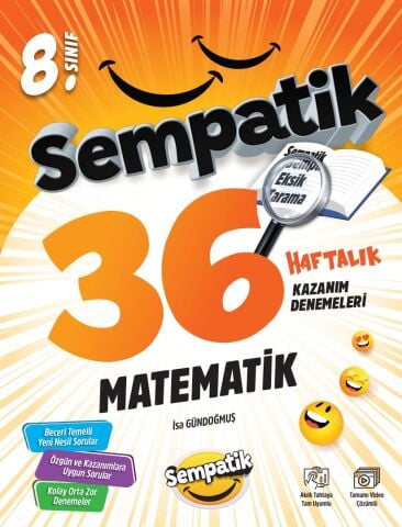 Ünlüler Karması 8. Sınıf Matematik 36 Haftalık Kazanım Denemeleri