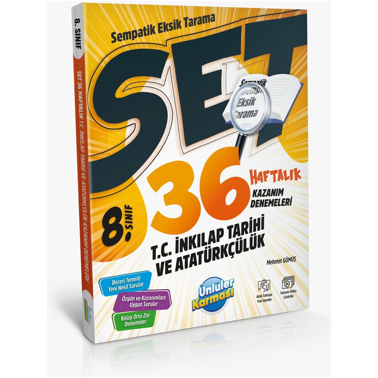 Ünlüler Karması 8. Sınıf T.C.İnkılap tarihi ve atatürkçülük 36 Haftalık Kazanım Denemeleri
