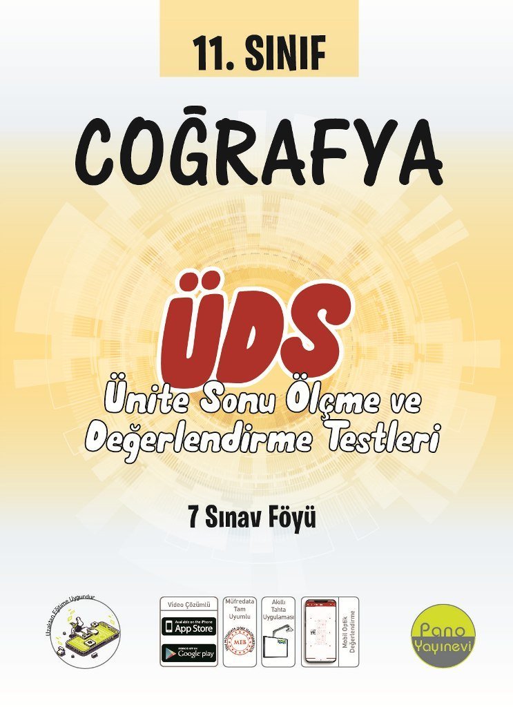 Pano 11. Sınıf Coğrafya Ünite Değerlendirme Sınavı (7 Sınav)