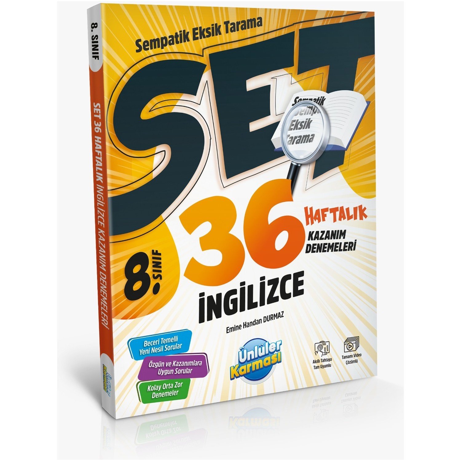 Ünlüler Karması 8. Sınıf İngilizce 36 Haftalık Kazanım Denemeleri