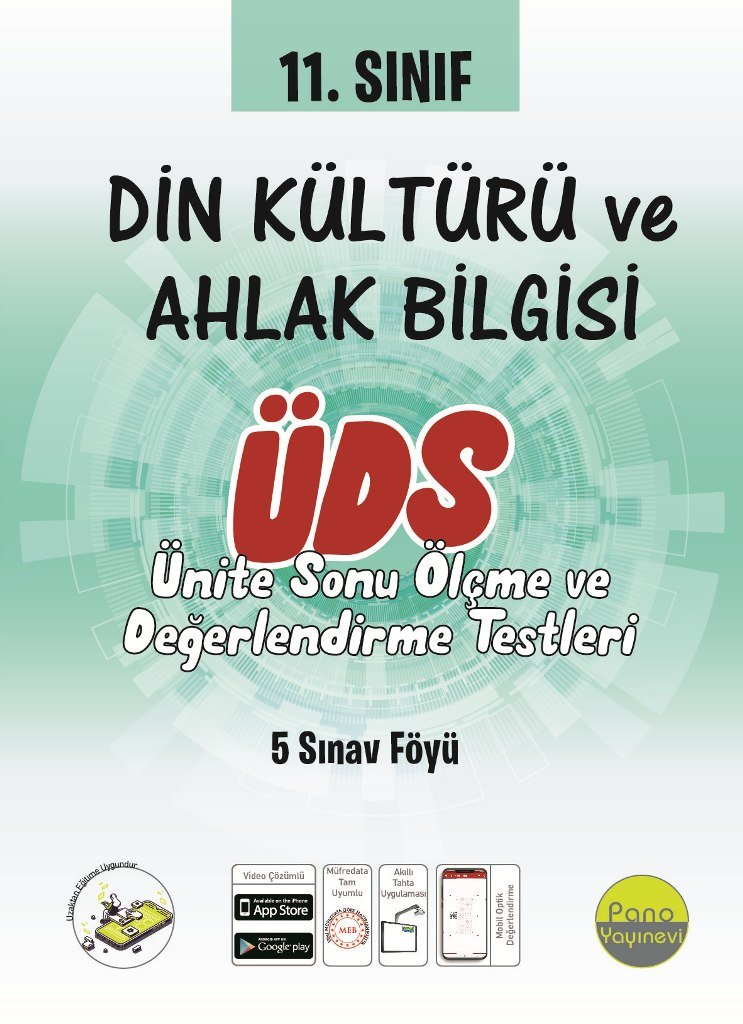 Pano 11. Sınıf Dkab Ünite Değerlendirme Sınavı (5 Sınav)
