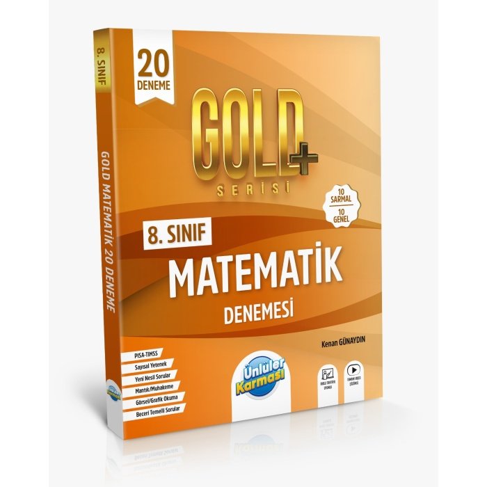 Ünlüler Yayınları 8. SINIF GOLD BRANŞ DENEMELERİ MATEMATİK