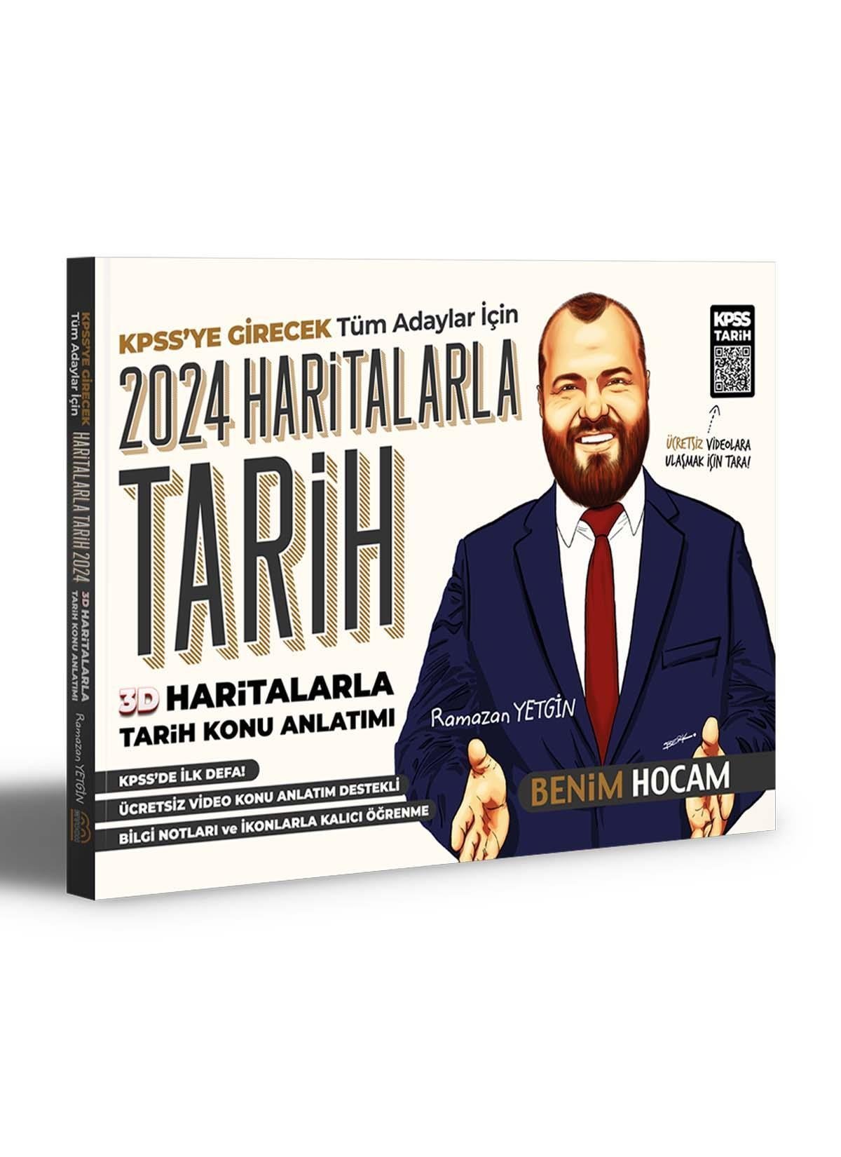 Benim Hocam Yayınları RAMAZAN YETGİN 2024 KPSS 3D Haritalarla Tarih Konu Anlatımı