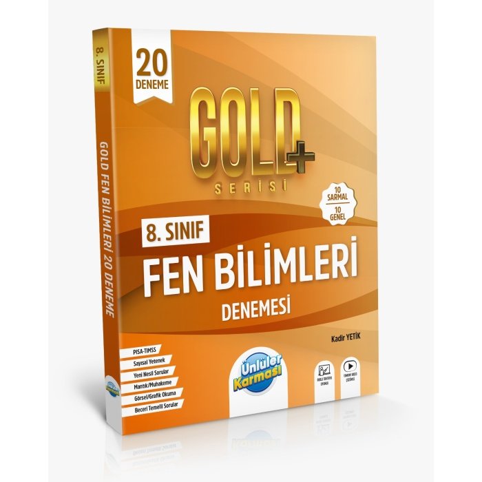 Ünlüler Yayınları 8. SINIF GOLD BRANŞ DENEMELERİ FEN BİLİMLERİ