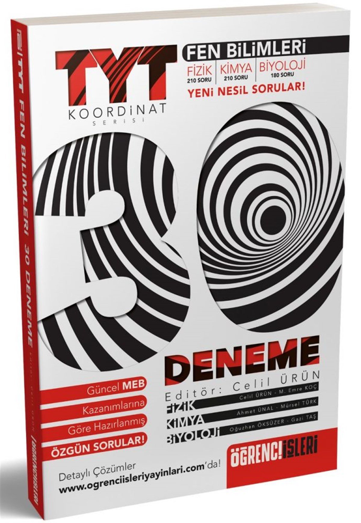 Öğrenci İşleri Yayınları Koordinat Serisi TYT Fen Bilimleri 30 Deneme