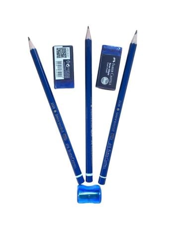 Faber Castell Sınav Seti - (3 Kalem 2 Silgi) Kalemtraş Hediyeli