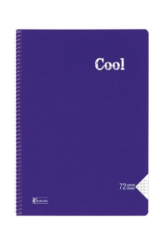 Keskin Color Cool 72 Yaprak Kareli A4 Plastik Kapak Spiralli Defter