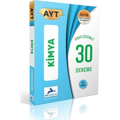 Paraf AYT KİMYA VİDEO ÇÖZÜMLÜ 30 BRANŞ DENEMESİ