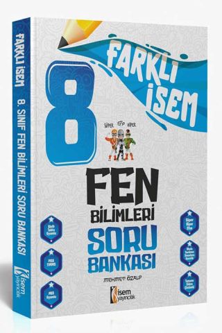 İsem 8. Sınıf Fen Bilimleri Farklı İsem Soru Bankası