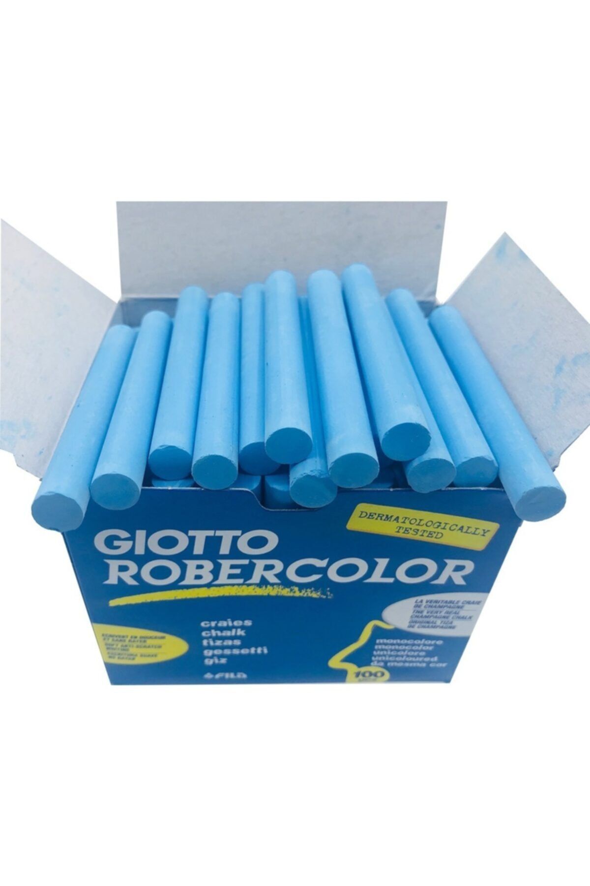 Robercolor Tebeşir Yuvarlak Mavi 100''lü 539605