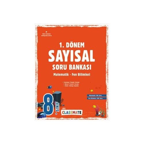 Okyanus Yayınları 8. Sınıf Classmate 1. Dönem Sayısal Soru Bankası