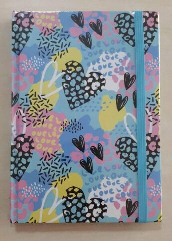 Lizy Collection  Kuşe Kapak 96 Ypr Çiz.Kenarı Renkli Şekilli Desenli Defter