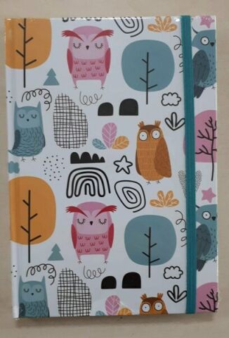 Lizy Collection  Kuşe Kapak 96 Ypr Çiz.Kenarı Renkli Şekilli Desenli Defter