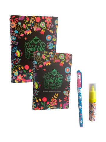 Gıpta Best Notes Spiralli Defter Set - Defter (2 Adet) + Kalem + Fosforlu Kalem