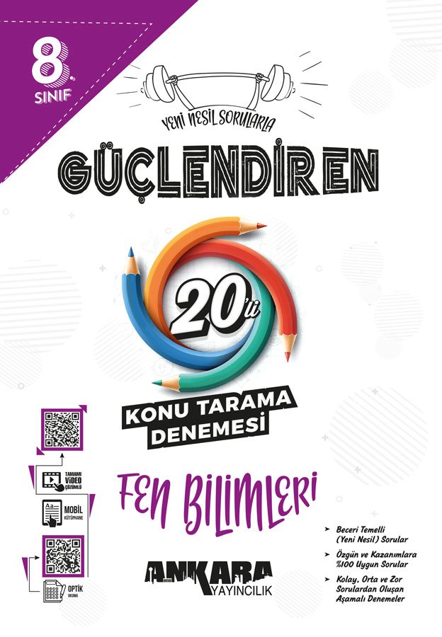 Ankara Yayıncılık 8.? ?Sınıf Güçlendiren Fen Bilimleri 20`li Konu Tarama Denemesi