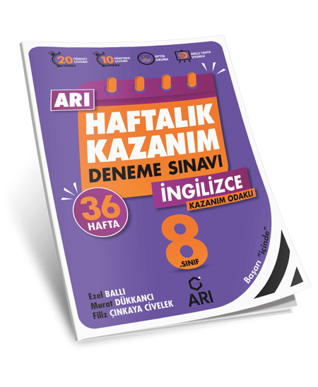 Arı Yayıncılık 8.Sınıf İngilizce Haftalık Kazanım Deneme