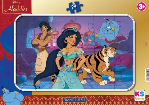 KS Puzzle 24 Parça Aladdin Frame Puzzle 25X35CM