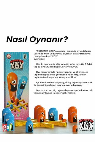 GoToys-Kutu Oyunu Monster XOX