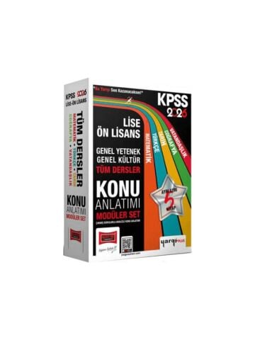 Yargı Yayınları 2026 KPSS Lise Ön Lisans GK-GY Tüm Dersler Konu Anlatımı Modüler Set 5 Kitap